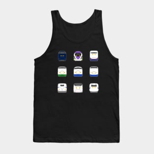 Adventurous Bullet Trains Collection Tank Top